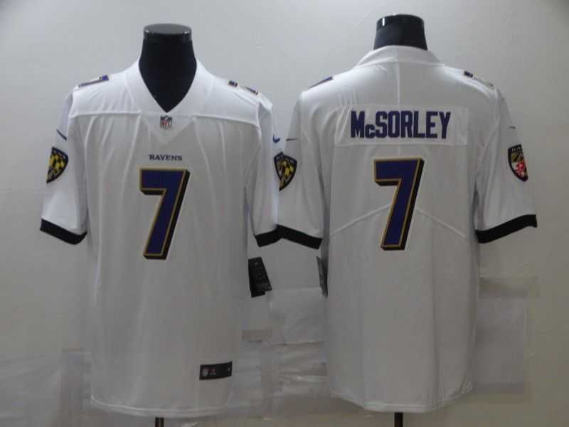 Men Baltimore Ravens 7 Mcsorley White Nike Limited Vapor Untouchable NFL Jerseys